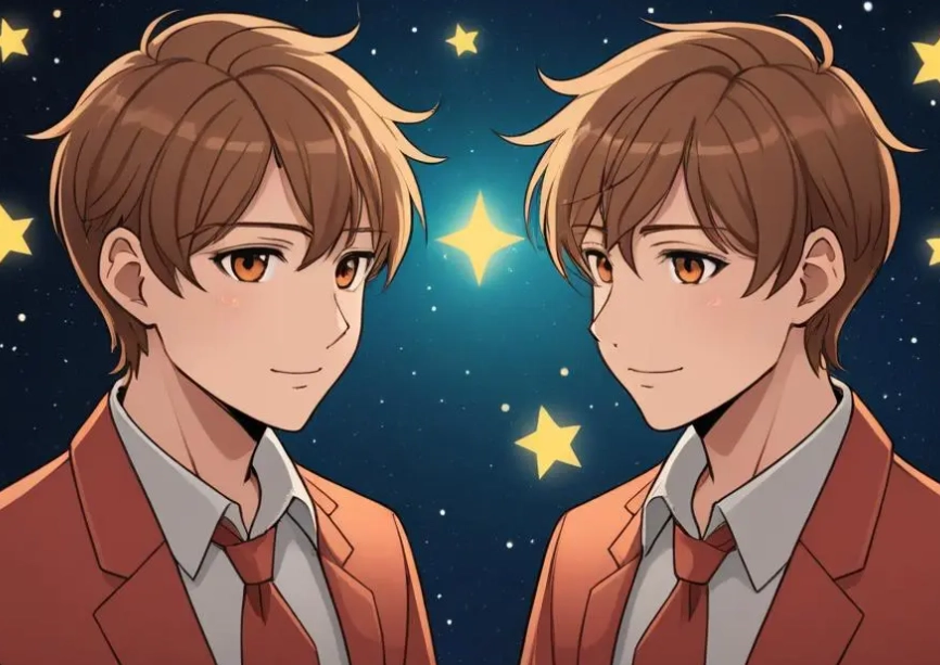 雙子男 認真 信號