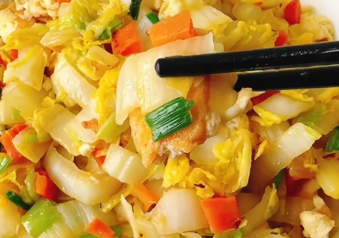 家常娃娃菜炒蛋