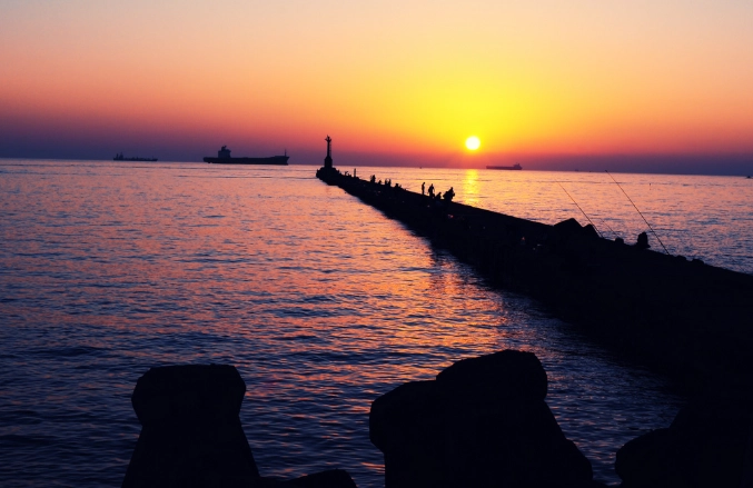 西子灣夕陽時間